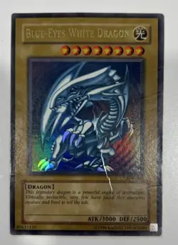 Yu-Gi-Oh! SDK-001 Blue-Eyes White Dragon Ultra Rare Unlimited DAMAGED Vintage ✨ - Image 1