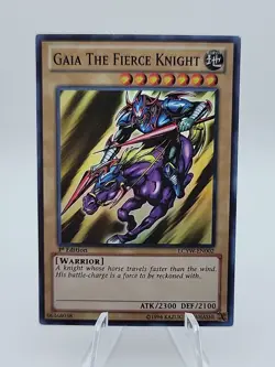 Gaia The Fierce Knight LCYW-EN002 Legendary Collection 3: Yugi's World 1st Ed LP - Image 1