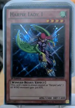Yugioh - Harpie Lady 1 LCJW-EN090 1st Super Rare NM - Image 1
