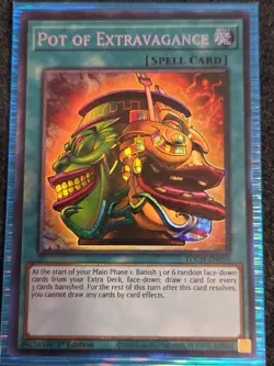 Yugioh - Pot Of Extravagance Collector's Rare 1st Ed. TOCH-EN059 NM - Image 1