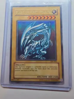 Blue-Eyes White Dragon SDK-001 YuGiOh TCG Ultra Rare LP - Image 3