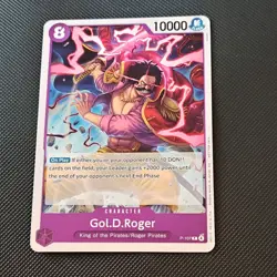 Bandai One Piece CCG Gol.D.Roger Character Card P-107 - Image 1