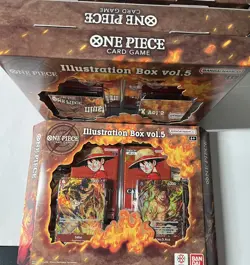 One Piece Card Game Illustration Box Vol. 5 Brand New SEALED lot of 3 - Image 1