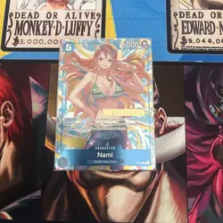 One Piece Card Game Heroines Battle Nami Winner Card P-112 English - Image 1
