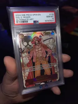 2024 ONE PIECE OP09-EMPERORS IN THE NEW WORLD ALTERNATE ART GOL D. ROGER PSA 10 - Image 2