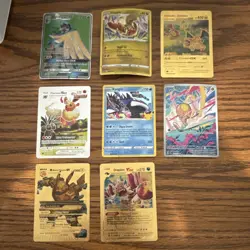Pokemon GX VMAX VSTAR EX Foil Card Lot 8 Cards Flapple Charizard Kyogre - Image 1