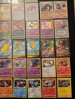 Pokemon 25th Celebrations HUGE LOT - 40 Cards Blastoise, Mimikyu Promo, Mew - Image 5