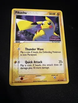 Pikachu EX Holon Phantoms Reverse Holo Card 78/110 Stamped - Image 1