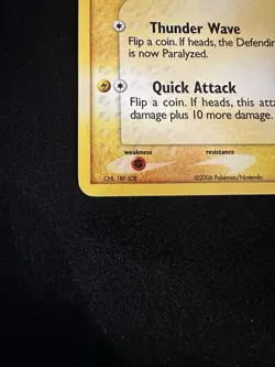 Pikachu EX Holon Phantoms Reverse Holo Card 78/110 Stamped - Image 2