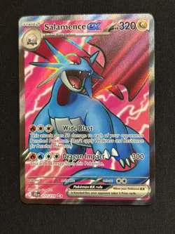 Pokemon TCG Salamence EX Full Art Holo Rare Card 177/159 Journey Together - Image 1