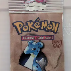 21.0g Pokemon Fossil Booster Pack Lapras Art Wizards of the Coast 11 Cards - Image 2