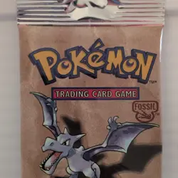 Pokemon Fossil Booster Pack Wizards of the Coast 11 Cards Aerodactyl Sealed - Image 1
