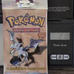 Pokemon Fossil Booster Pack Wizards of the Coast 11 Cards Aerodactyl Sealed - Image 3