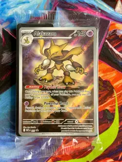 (Sealed) Alakazam 009 Me: Mega Evolution Promo Holo Pokemon Card - Image 1