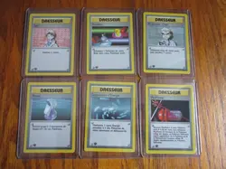 1999 Pokemon 1st Edition French Dresseur 6 card lot Free Shipping Never Played - Image 1