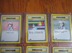 1999 Pokemon 1st Edition French Dresseur 6 card lot Free Shipping Never Played - Image 2