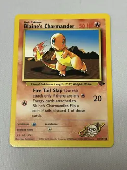 Pokemon Card Blaine's Charmander 60/132 Gym Challenge Regular - Image 1