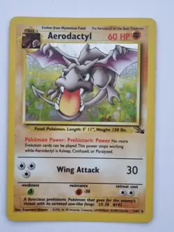 Aerodactyl 1/62 | Fossil Set | Holo Rare | Pokemon TCG Card WOTC 1999 - Image 1