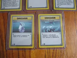 1999 Pokemon 1st Edition French Dresseur 5 card lot Free Shipping Never Played - Image 3