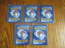 1999 Pokemon 1st Edition French Dresseur 5 card lot Free Shipping Never Played - Image 4