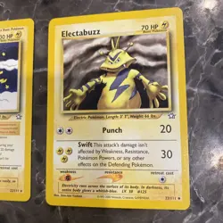 Pokemon TCG Electabuzz Neo Genesis Card 33/111 Unlimited Uncommon Elekid 22/111 - Image 2