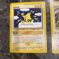 Pokemon TCG Electabuzz Neo Genesis Card 33/111 Unlimited Uncommon Elekid 22/111 - Image 4
