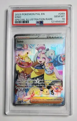 PSA 10 Iono SIR - 269 Paldea Evolved Pokemon Scarlet and Violet Graded Card - Image 1