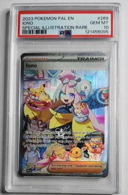 PSA 10 Iono SIR - 269 Paldea Evolved Pokemon Scarlet and Violet Graded Card - Image 2