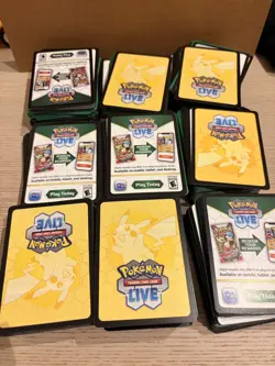 926 Unused Pokemon TCG Online Code Cards Bulk Lot - MIXED SETS - Image 1
