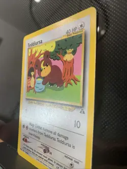 Pokemon Neo Discovery Teddiursa TCG Card 65/75 Regular Miki Tanaka Vintage - Image 2