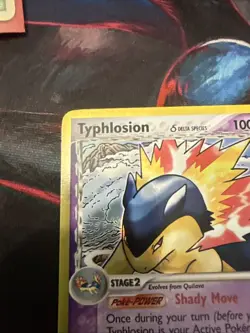 Pokemon Typhlosion Card Dragon Frontiers Reverse Holo Rare 12/101 Delta Species - Image 2