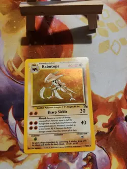 Pokemon TCG Kabutops Fossil Holo Card 9/62 Unlimited Edition Rare Excellent - Image 5