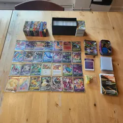 Pokemon Card Collection Bundle 800+ | 28 in sleeves - some high value - See pics - Image 1