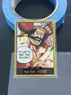 DON!! Card (Gol.D.Roger) (Gold) Carrying On His Will Foil Your Turn Op13 - Image 1