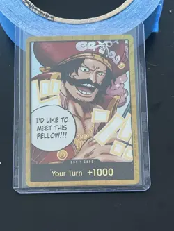 DON!! Card (Gol.D.Roger) (Gold) Carrying On His Will Foil Your Turn Op13 - Image 3