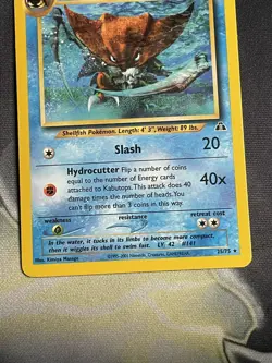 Pokemon Neo Discovery Kabutops TCG Card 25/75 Non Holo - Image 2