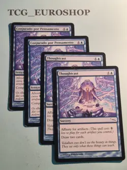 Thoughtcast▪PLAYSET (EN×2 PT×2)▪MIRRODIN▪2003▪MTG▪ENGLISH▪LP #2530 - Image 1