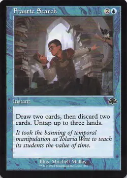 Frantic Search (Retro Frame) Dominaria Remastered Regular - Image 1