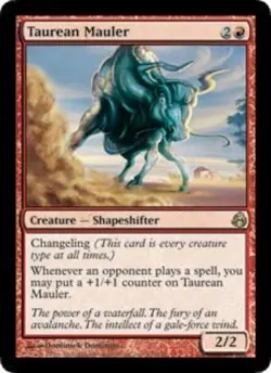 MTG Taurean Mauler, Morningtide, Heavily Played, English - Image 1