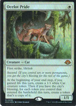 MTG: Modern Horizons 3: Foil Ocelot Pride: Lightly Played Condition - Image 1