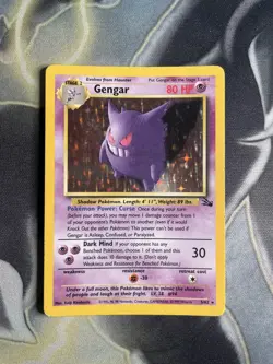 Pokemon TCG - Gengar 5/62 Fossil Unlimited Holo Rare - WOTC - Image 1