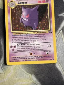 Pokemon TCG - Gengar 5/62 Fossil Unlimited Holo Rare - WOTC - Image 4