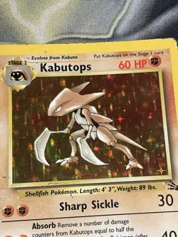 Pokemon TCG - Kabutops 9/62 Unlimited Holo Rare - Fossil WOTC - Image 2