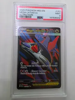 2025 POKEMON MEG EN-MEGA EVOLUTION ULTRA RARE #163 MEGA LATIAS EX PSA 9 - Image 1