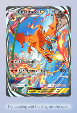 Pokemon TCG Pocket Charizard ex full art + Animation - Image 1