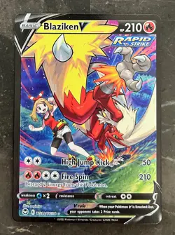 Pokemon Silver Tempest - BLAZIKEN V - TRAINER GALLERY - TG14/TG30 - NM - Image 1