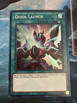 Yugioh | Quick Launch CIBR-EN056 Secret Rare 1st Edition Near Mint NM - Image 1