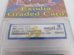 Yu-Gi-Oh 2004 Exodia The Forbidden One WCG Graded 10 MC1-EN001 Secret Rare - Image 2