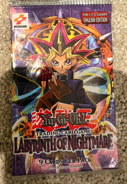 2002 Yugioh LON Labyrinth of Nightmare Booster Pack Sealed - Image 1