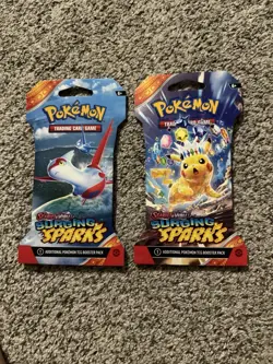 (2x) Pokemon TCG: Surging Sparks Sleeved Booster Packs Factory Sealed - Image 1